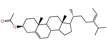 (24E)-24-Ethylcholesta-5,24(28)-dien-3b-yl acetate